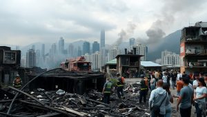 dampak kebakaran Hongkong